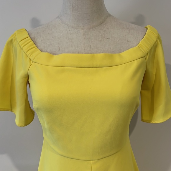 Witchery yellow off the shoulder long gown - Picture 2 of 9